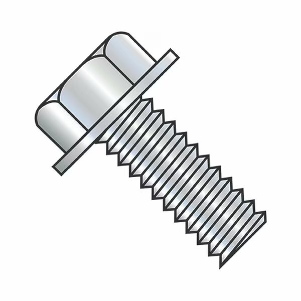#6-32 x 3/4 in External Hex Flange Hex Machine Screw, Zinc Plated Steel, Usa Industrials, Mfr#: BULK-SCRW-4844